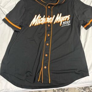 Michael Myers Black and Orange Men's Shirt